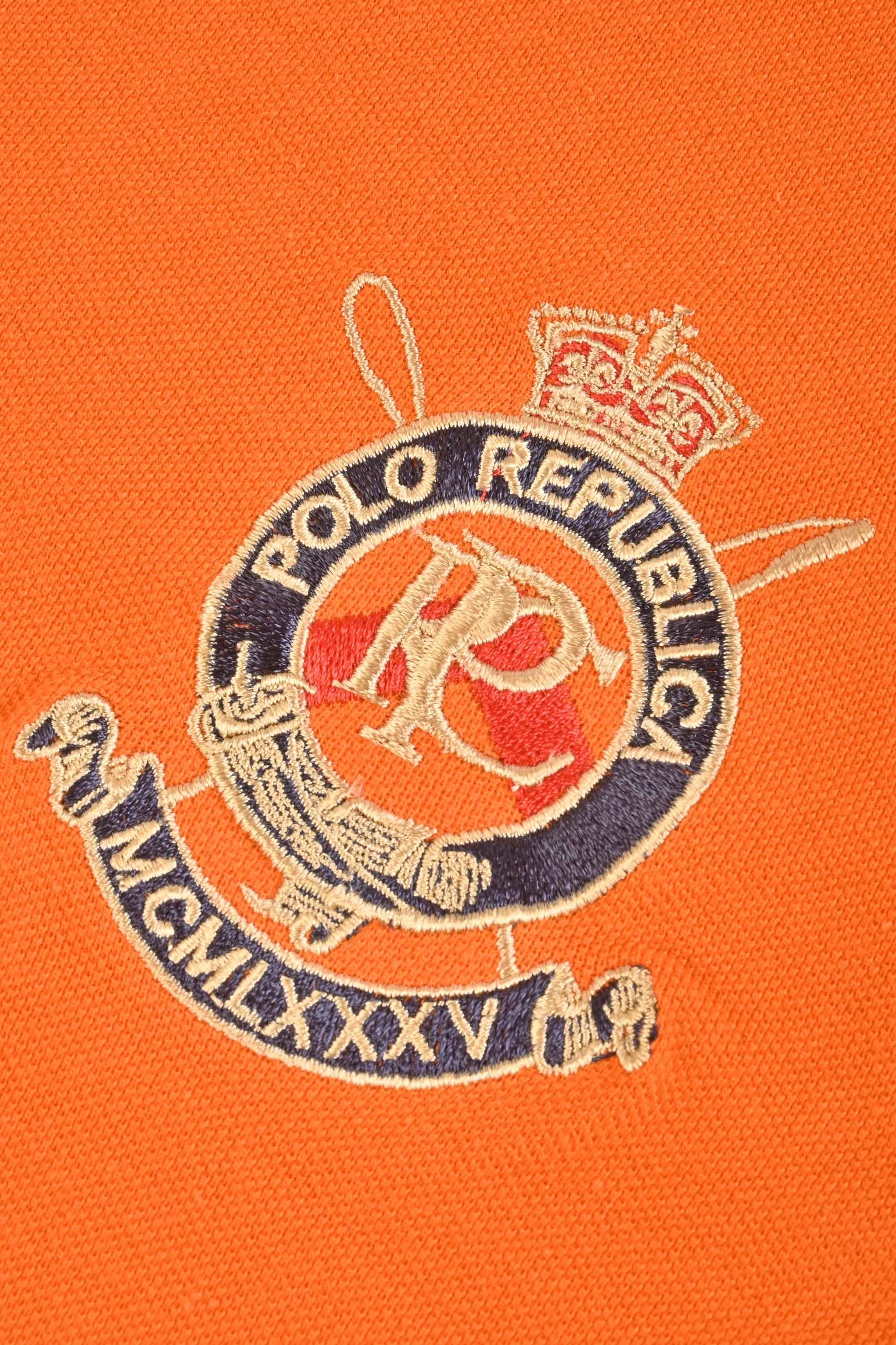 Polo Republica Men's Lion PR Crest & 8 Embroidered Short Sleeve Polo Shirt Men's Polo Shirt Polo Republica 