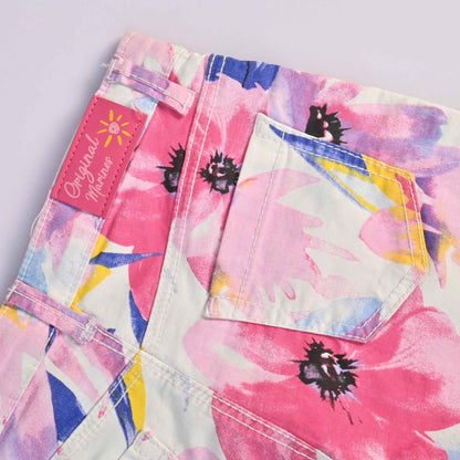 Original Girl's Floral Printed Denim Shorts Girl's Shorts Minhas Garments 