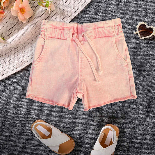 Only Kid's Sand Washed Denim Shorts Girl's Shorts Minhas Garments Pink 4 Years 