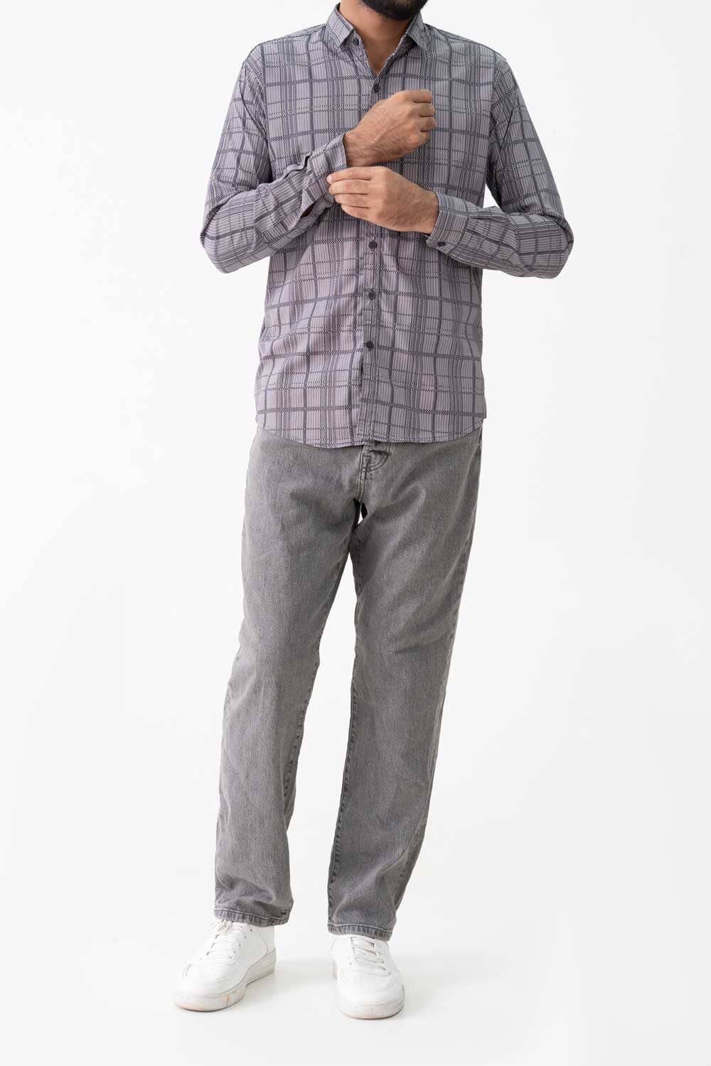 Scanners Men's Printed Casual Shirt