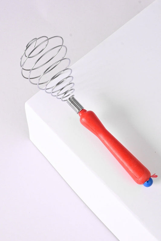 Stainless Steel Egg Beater With Plastic Handle Crockery RAM Red 
