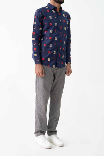 Scanners Elegant Men's Printed Casual Shirt