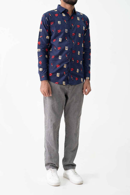 Scanners Elegant Men's Printed Casual Shirt