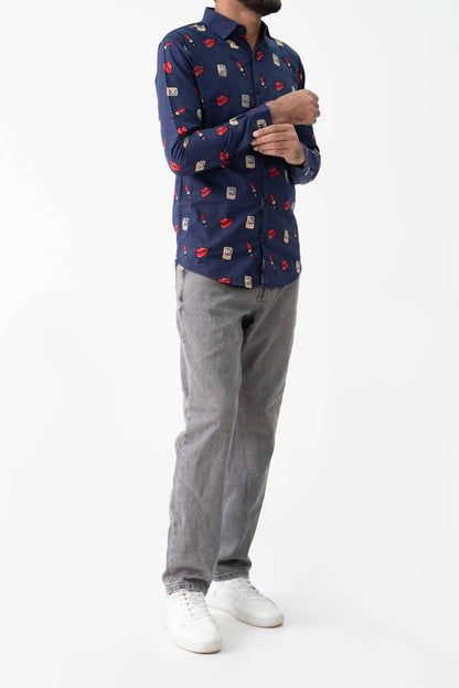 Scanners Elegant Men's Printed Casual Shirt