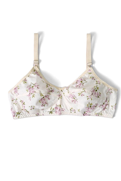 Women's Derby Floral Cotton Bra