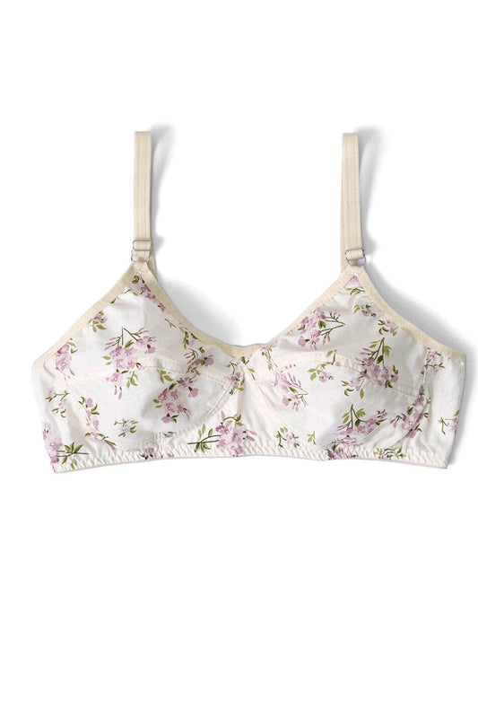 Women's Derby Floral Cotton Bra