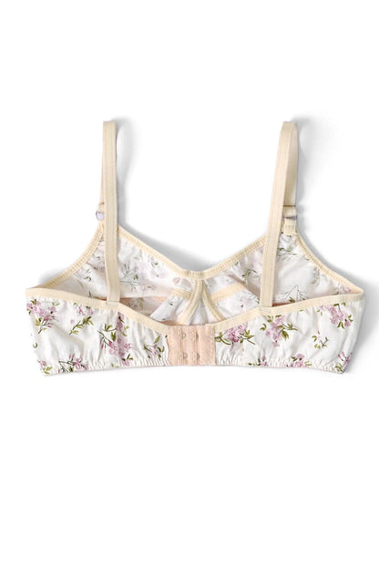 Women's Derby Floral Cotton Bra