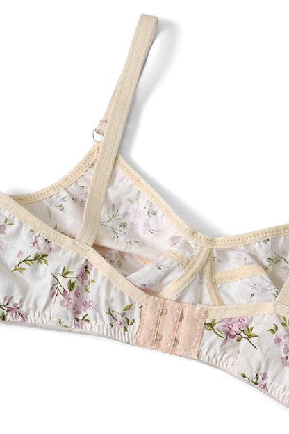 Women's Derby Floral Cotton Bra
