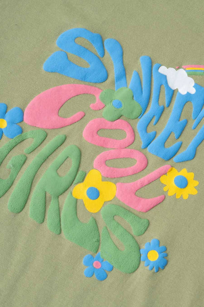 Cutie Girl's Puff Print Tee Shirt