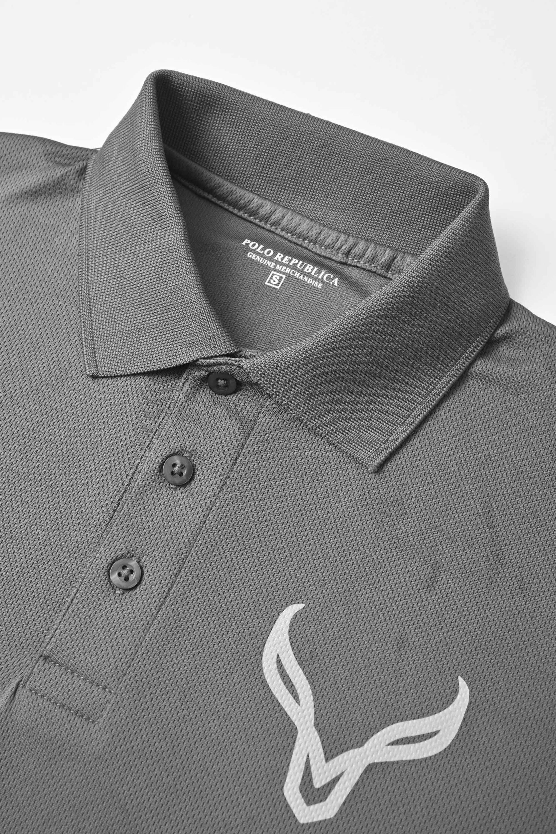 Polo Republica Men's Keep Spirit Printed Activewear Polo Shirt Men's Polo Shirt Polo Republica 