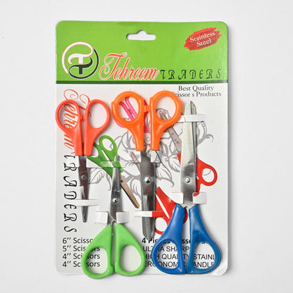 Stainless Steel Ultra Sharp Scissors Set - Pack Of 4 General Accessories SRL 