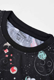 Kid's Glaxay Printed Long Sleeve Tee Shirt Boy's Tee Shirt Minhas Garments 