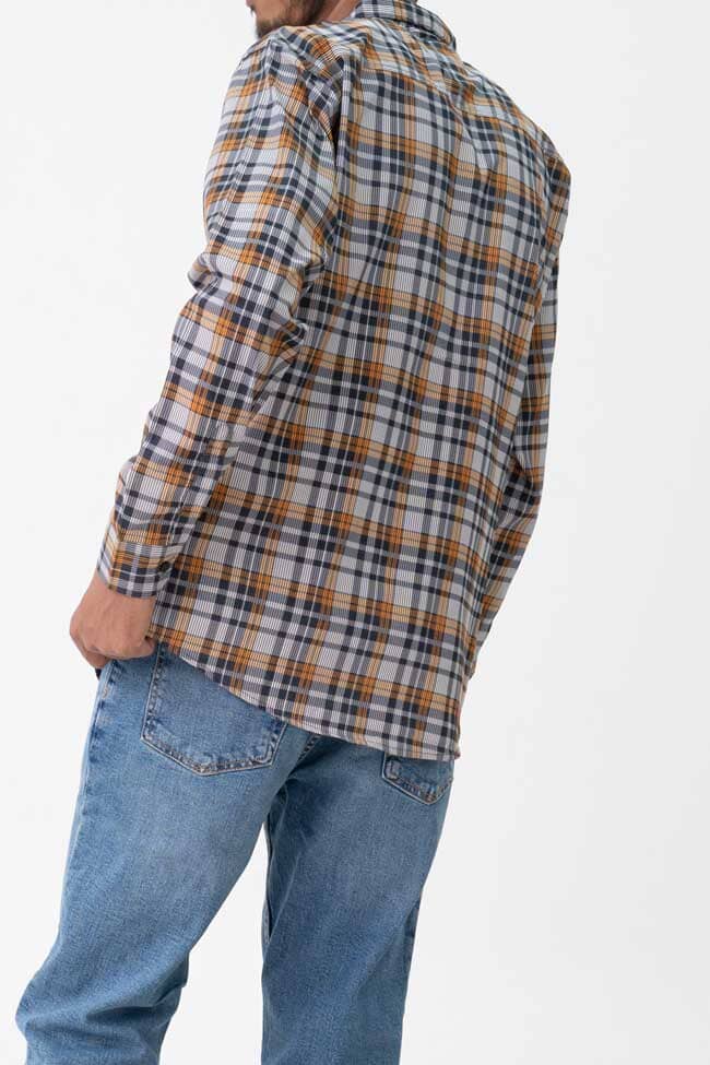 Scanners Elegant Men's Plaid Casual Shirt