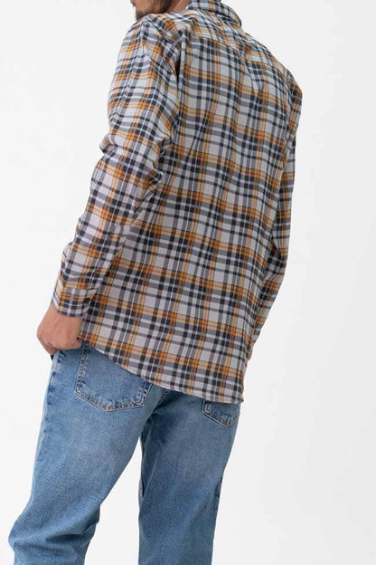 Scanners Elegant Men's Plaid Casual Shirt