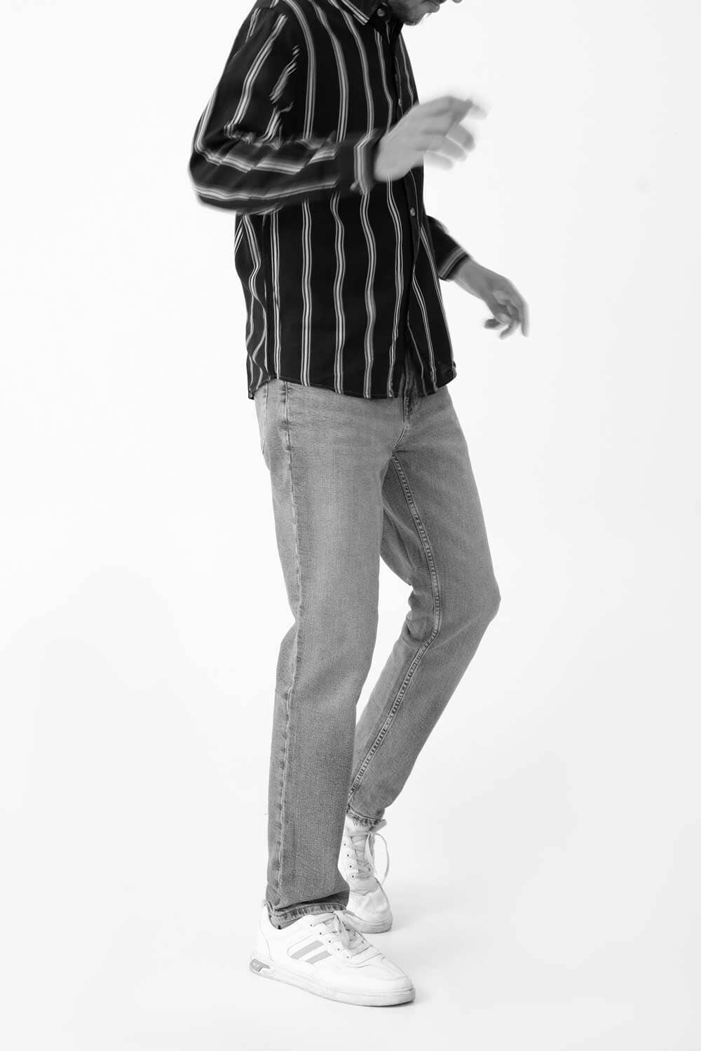 Scanners Men's Vertical Striped Casual Shirt