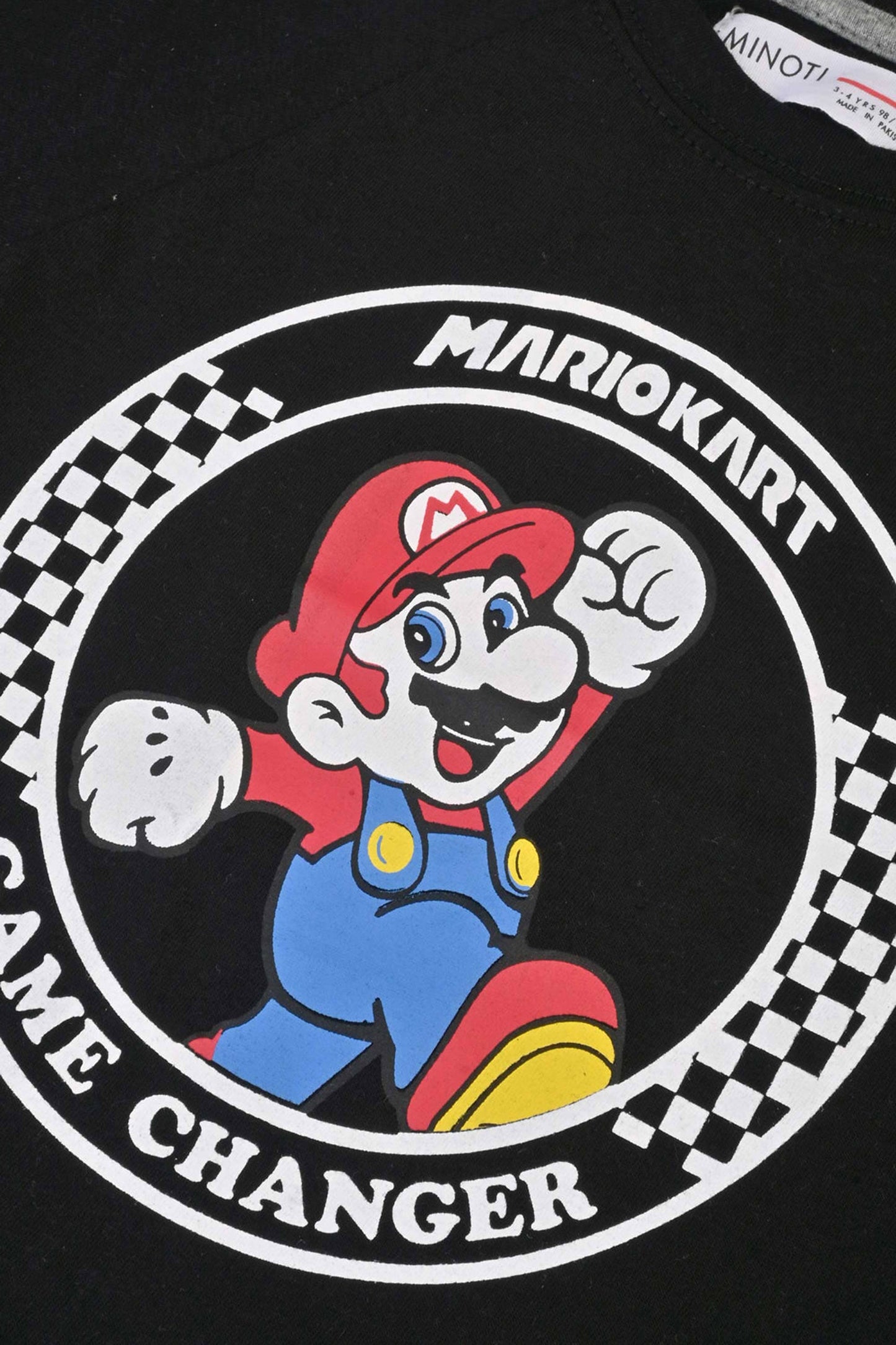 Minoti Kid's Mario Printed Tee Shirt Boy's Tee Shirt SZK 