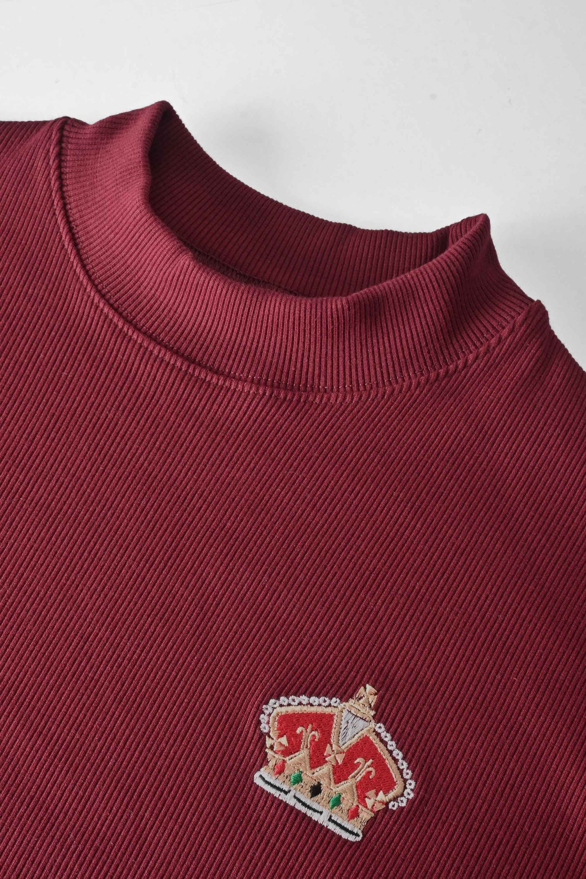 Polo Republica Men's Crown Embroidered Mock Neck Sweatshirt Men's Sweat Shirt Polo Republica 