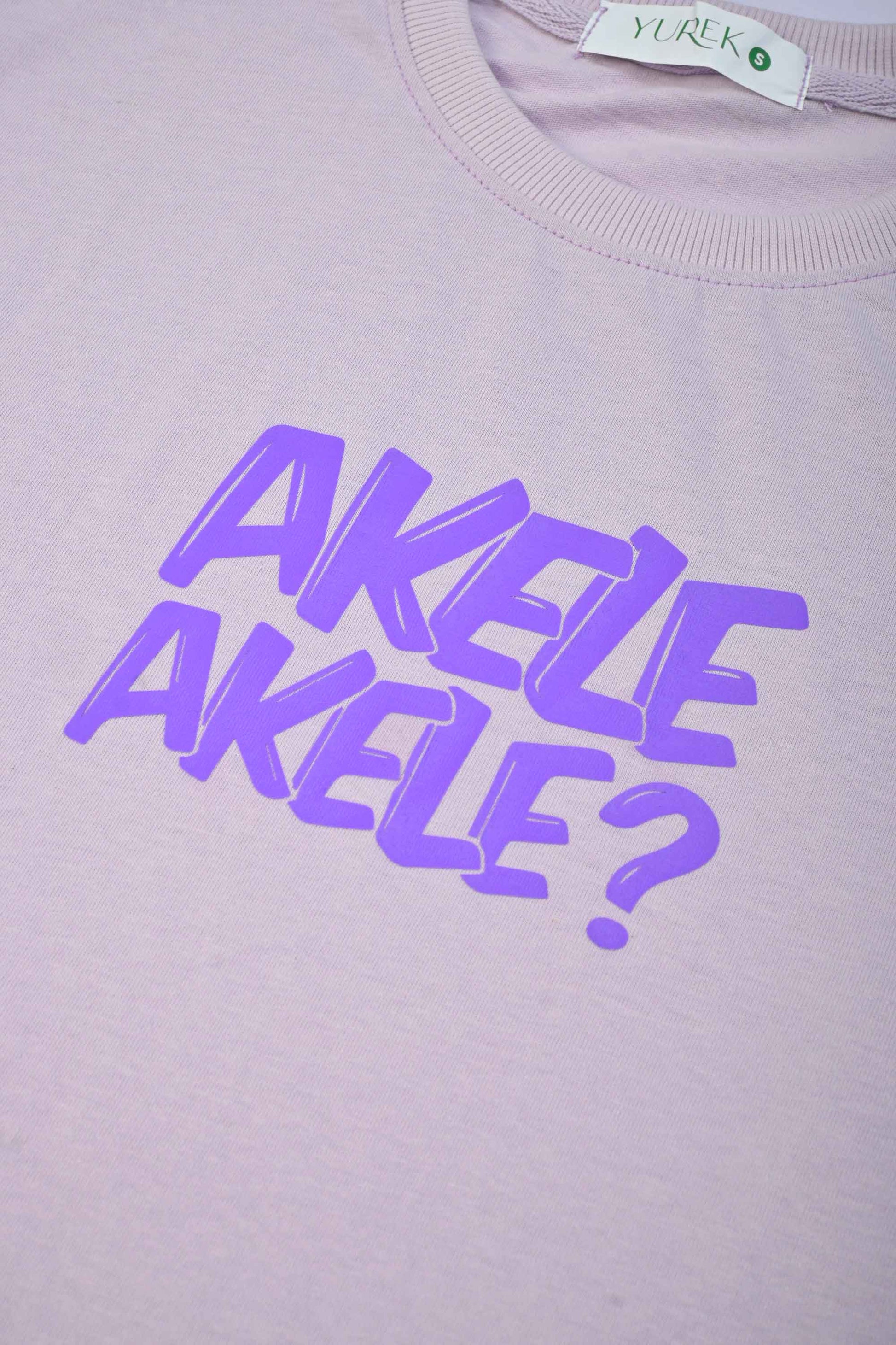 Yurek Men's Akele Akele Printed Crew Neck Tee Shirt Men's Tee Shirt Umar Atique 