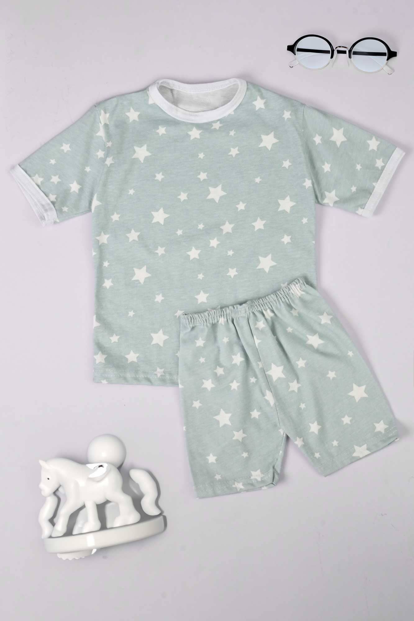 Kid's Aranos Crew Neck Tee and Shorts Set Boy's Suit Set HMG D18 12-18 Months 