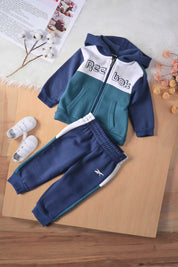 Reebok Kid's Fleece Zipper Hooded Sweat Suit Set. Shirt and Pajama