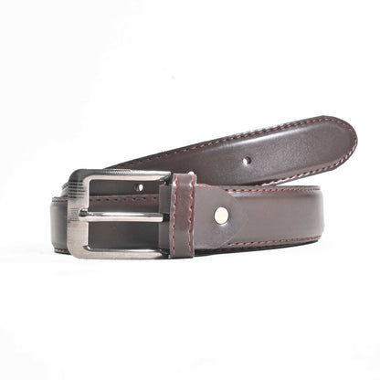 Men's Charleroi Elegant Buckle Design PU Leather Belt Men's Belt CPUS Chocolate 36-40 
