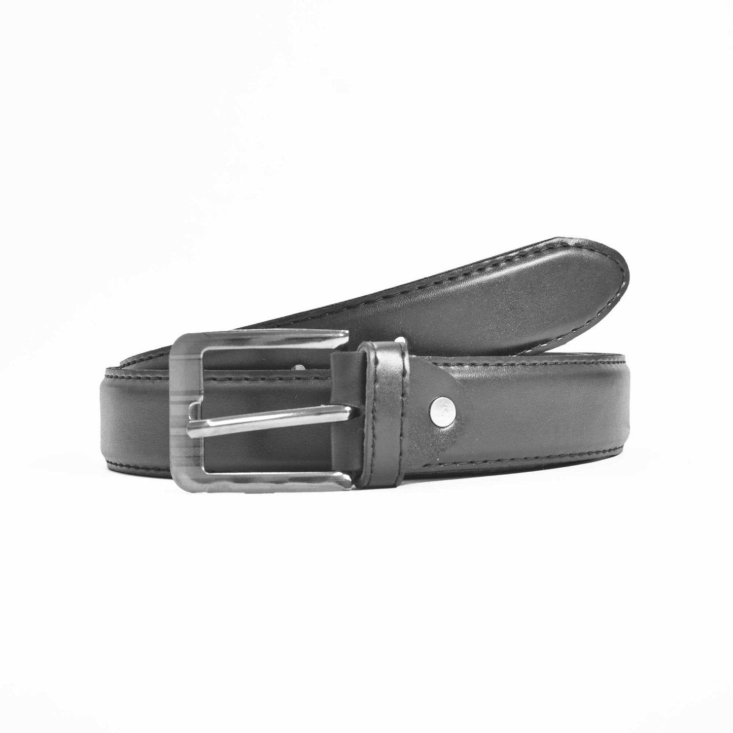 Men's Charleroi Elegant Buckle Design PU Leather Belt Men's Belt CPUS Black 36-40 