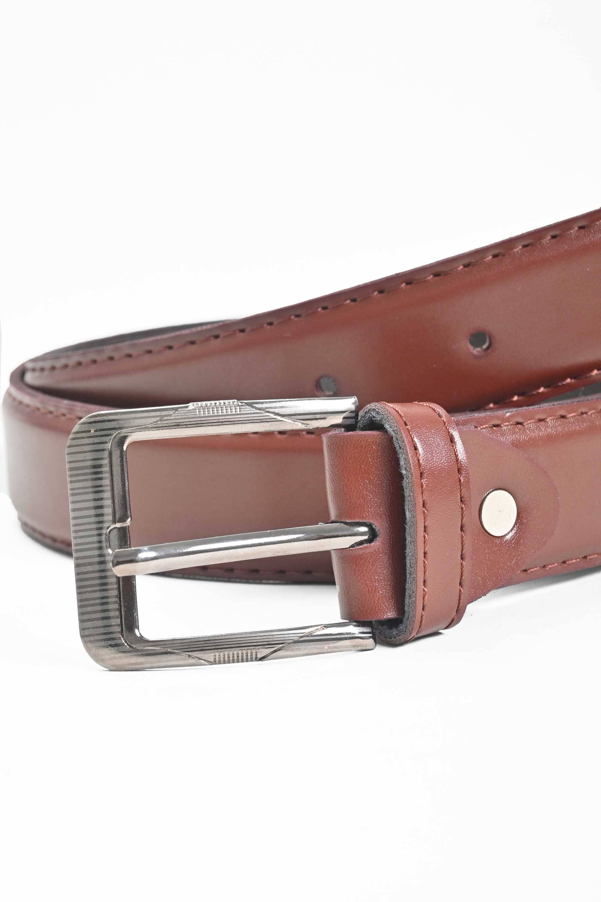 Men's Charleroi Elegant Buckle Design PU Leather Belt Men's Belt CPUS 