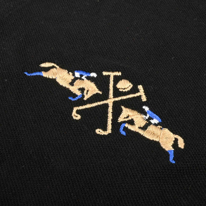 Polo Republica Men's Double Pony & Emblem Embroidered Short Sleeve Polo Shirt Men's Polo Shirt Polo Republica 