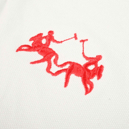 Polo Republica Men's Double Pony & LV Crest Embroidered Polo Shirt Men's Polo Shirt Polo Republica 