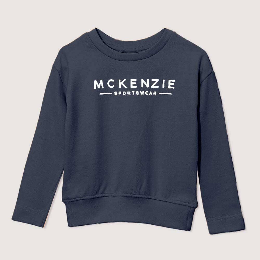 Kid's Mckenzie Fainix Long Sleeve Printed Fleece Sweatshirt Kid's Sweat Shirt HRT Navy 0-3 Months 