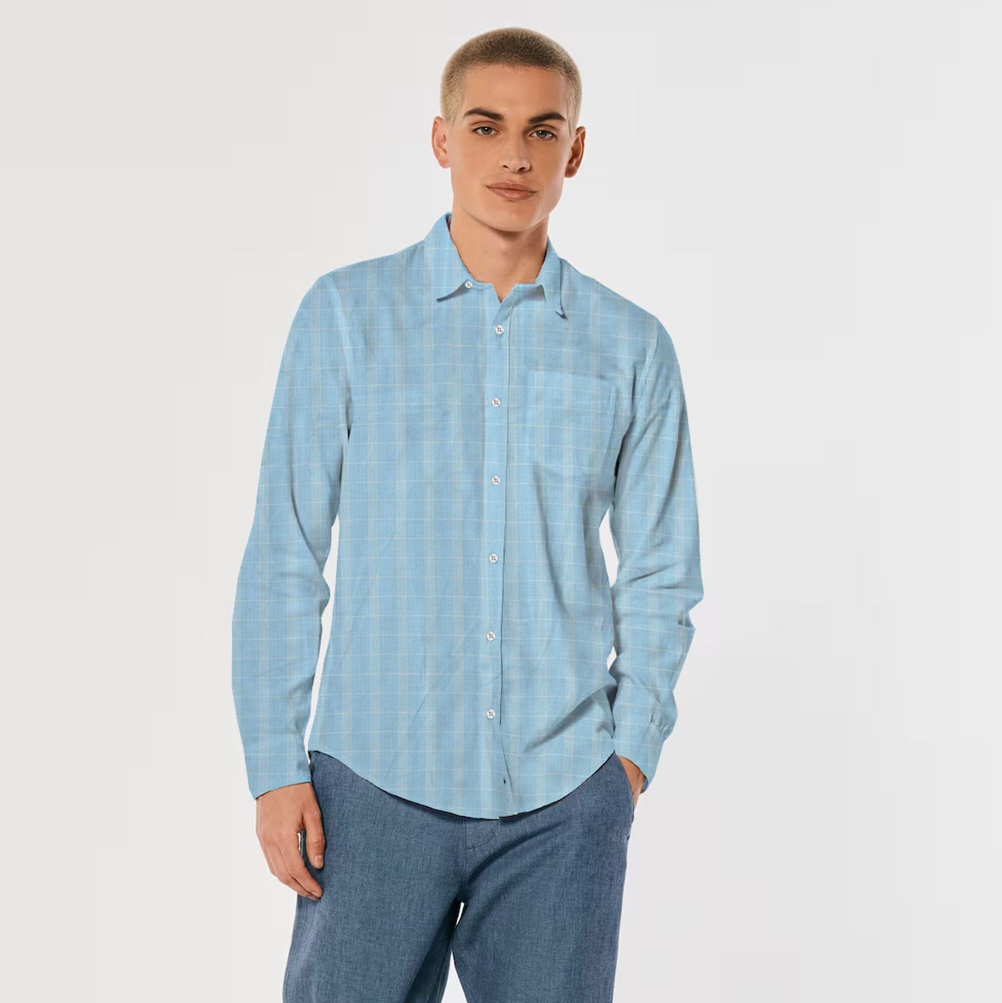 CP Men's Zwolle Square Design Regular Fit Casual Shirt – elo