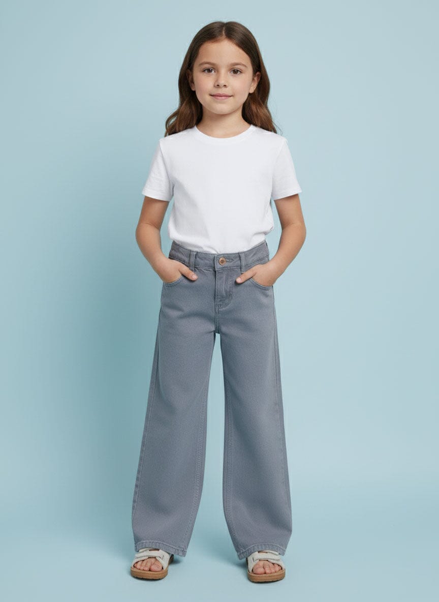 TS Girl's Wide Leg Denim