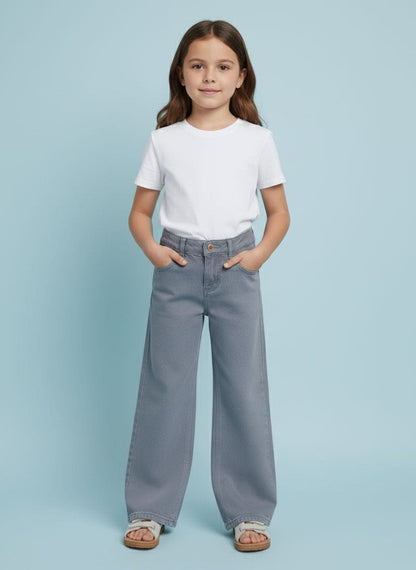 TS Girl's Wide Leg Denim