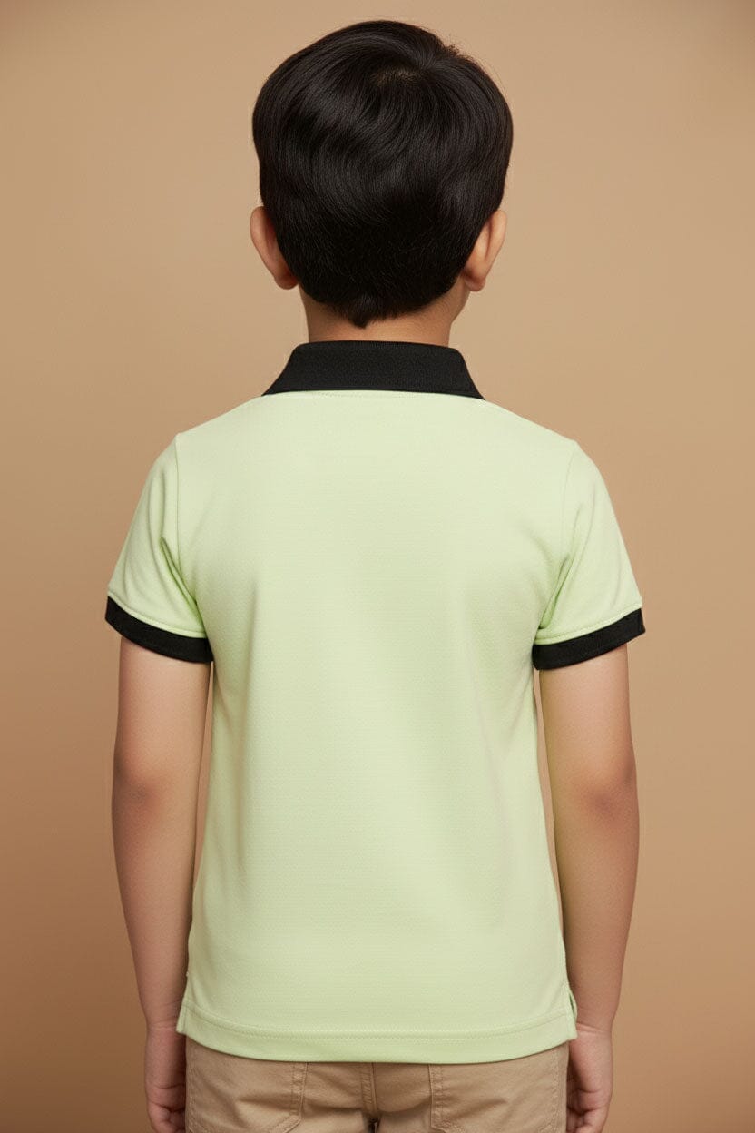 Styles Republic Boy's Reflective Striped Polo Shirt