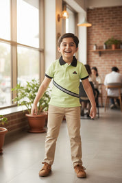 Styles Republic Boy's Reflective Striped Polo Shirt