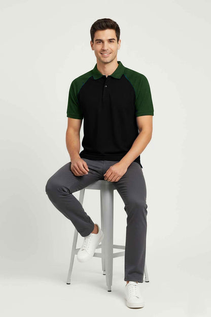 Black & Bottle Green