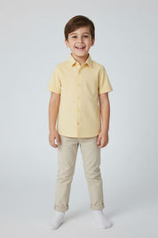 Styles Republic Boy's Basic Short Sleeve Casual Shirt