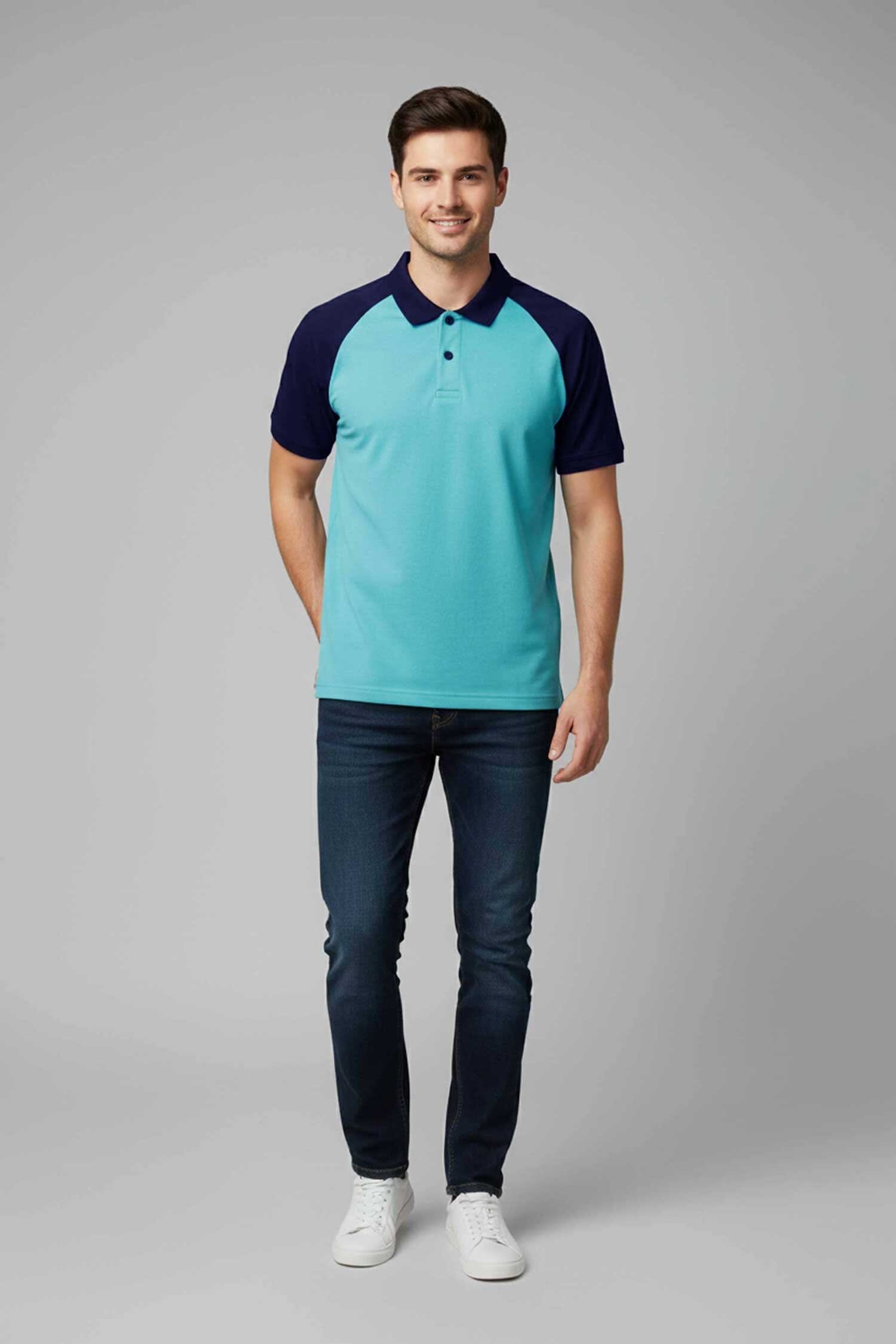 Light Turquoise & Navy