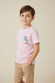 Styles Republic Boy's Dino Henley Tee Shirt