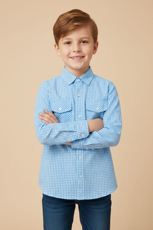 Styles Republic Boy's Gingham Casual Shirt