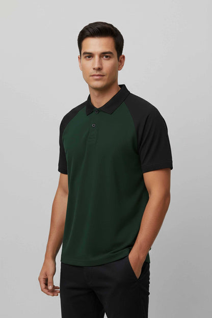 Bottle Green & Black