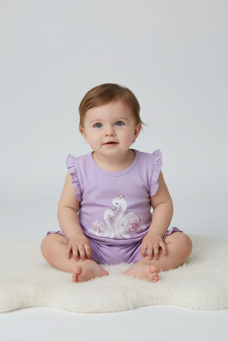 Polo Republica Girl's Swan Twin Set