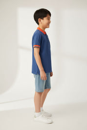 Styles Republic Boy's Embroidered Badge Polo Shirt