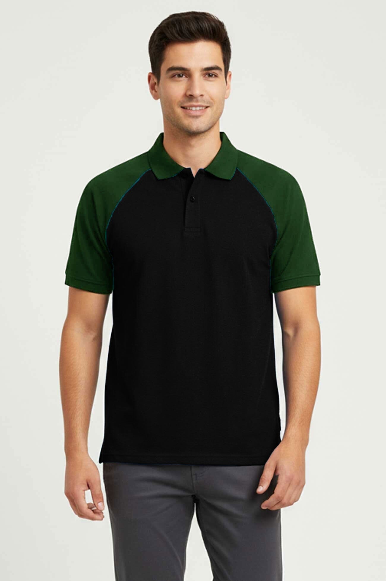 Black & Bottle Green