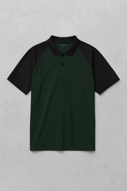 Bottle Green & Black