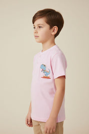 Styles Republic Boy's Dino Henley Tee Shirt