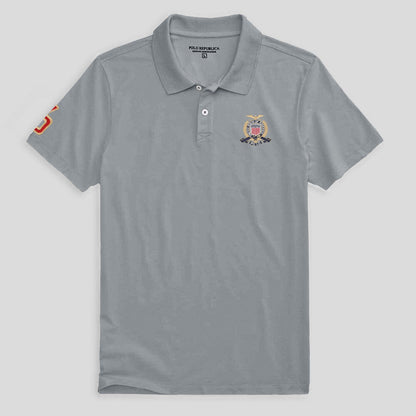 Polo Republica Men's USA Crest & 6 Embroidered Short Sleeve Polo Shirt