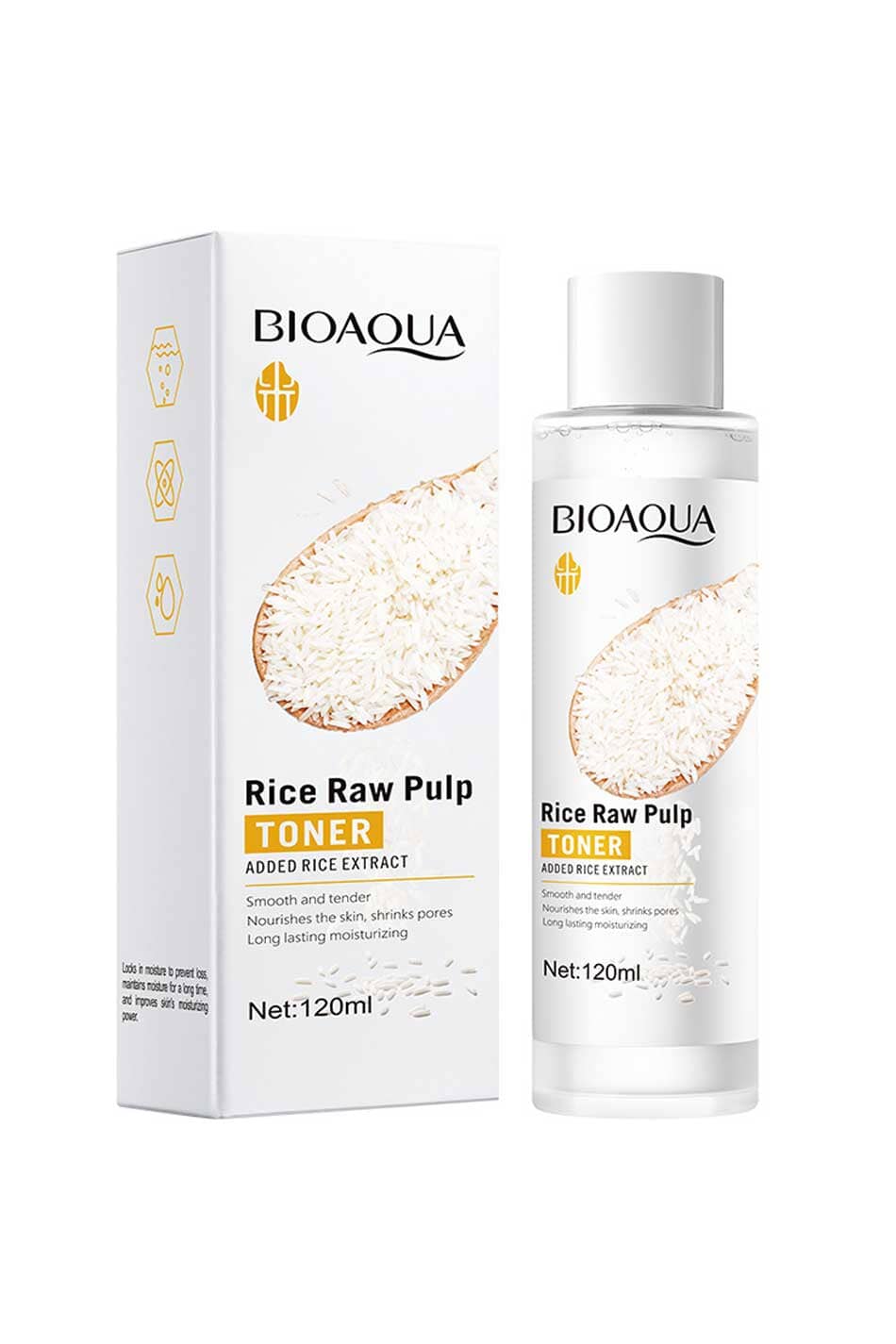 Bioaqua Rice Raw Pulp Face Toner - 120ml