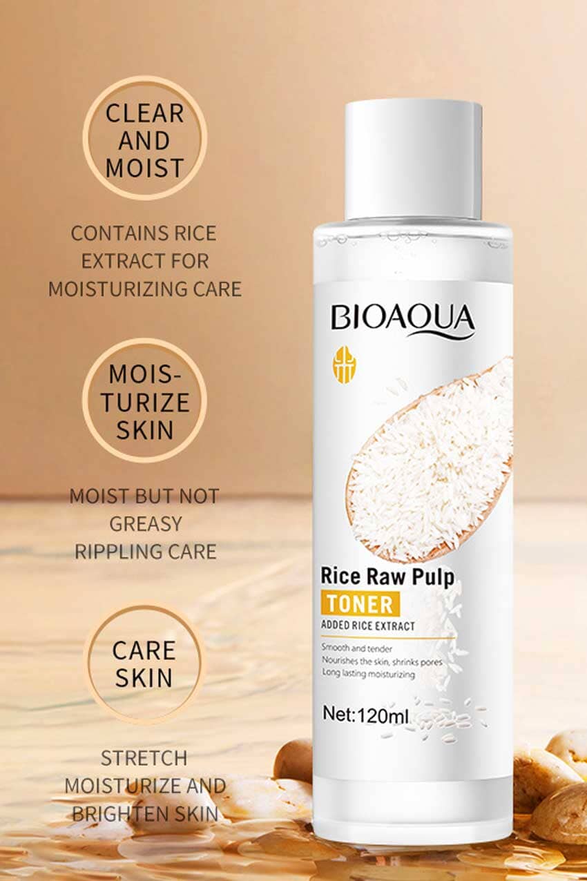 Bioaqua Rice Raw Pulp Face Toner - 120ml