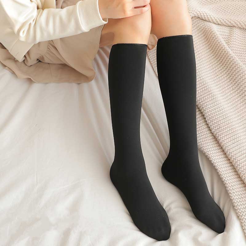 Women's Classic Warmth Long Socks With Lining Women's Socks RAM Black EUR 35-40 